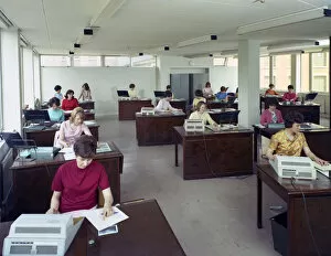 Accountancy Gallery: Administration office at Huntsman House, Leeds, West Yorkshire, 1968