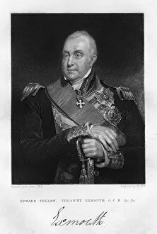 W Holl Gallery: Admiral Edward Pellew (1757-1833), 1st Viscount Exmouth, 1837.Artist: W Holl