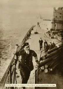 1st Earl Jellicoe Prints: Admiral Jellicoe aboard HMS Iron Duke, 1914, (1935). Creator: Unknown