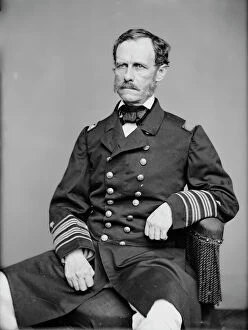 Admiral Collection: Admiral John Adolphus Bernard Dahlgren, between 1855 and 1865. Creator: Unknown