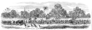 Thailand Southeast Asia Prints: Admiral King's visit to the King of Siam at Bangkok: procession