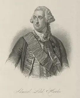Edward Hawke Prints: Admiral Lord Hawke, c1759, (1834-1837). Creator: Samuel Freeman