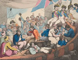 Nelson Horatio Prints: Admiral Nelson Recreating with his Brave Tars after the Glorious Battle of