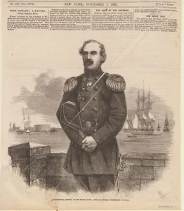 Admiral Stepan Stepanovich Lesovsky (1816-1866) in New York, 1863. Creator: Anonymous Admiral Stepan Stepanovich Lesovsky (1816-1866) in New York, 1863. Creator: Anonymous