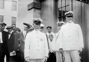 Navy Yard Prints: Admiral Togo & Admiral Leutze, between c1910 and c1915. Creator: Bain News Service