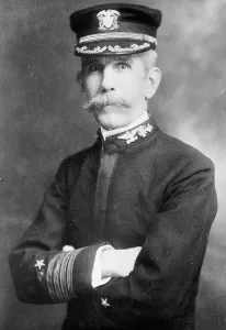 Rear Admiral Prints: Admiral Wainwright, portrait bust, in uniform, 1911. Creator: Bain News Service