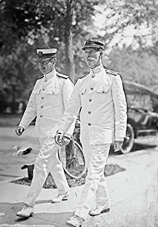 Naval Officers Prints: Two Admirals, 1917 or 1918. Creator: Unknown