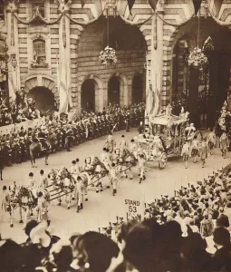 State Carriage Prints: Through the Admiralty Arch, May 12 1937