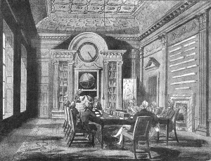 Admin Prints: The Admiralty Board-Room in 1808; From a print published at the time
