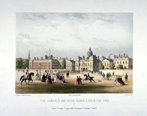Arnout Prints: Admiralty and Horse Guards, Whitehall, Westminster, London, 1854