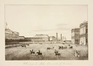 Martynov Prints: Admiralty Passage in Saint Petersburg