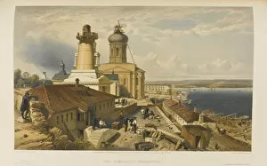 Allied Troops Gallery: The Admiralty, Sevastopol. Artist: Simpson, William (1832-1898)