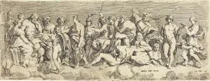 Goddesses Prints: The Admission of Psyche to Olympia, c. 1635. Creator: François Perrier