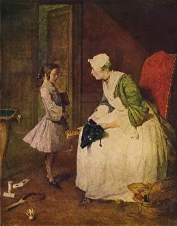 Avalon Press Prints: The Admonition, 18th century. Artist: Jean-Simeon Chardin