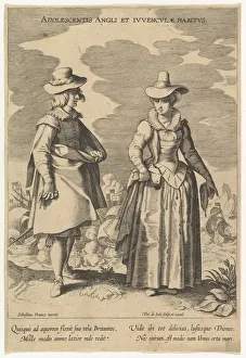 Sebastiaan Francx Prints: Adolescentis Angli et Iuvenculae Habitus, from Fashions of Different Nations. n. d