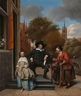 Jan Havickszoon Steen Prints: Adolf and Catharina Croeser, Known as ‘The Burgomaster of Delft and his Daughter