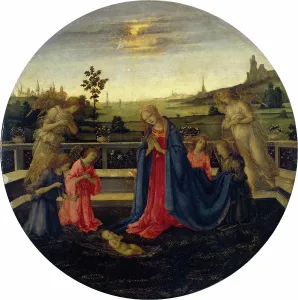 Nativity Prints: Adoration of the Christ Child, 1480. Creator: Filippino Lippi