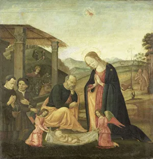 Jerome Saint Prints: Adoration of the Christ Child, 1485-1520. Creator: Circle of Jacopo del Sellaio