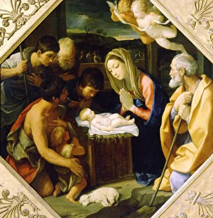 Amazed Gallery: The Adoration of the Christ Child, c1640. Artist: Guido Reni