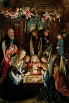 Kneeling Collection: The Adoration of the Christ Child. Creator: Unknown