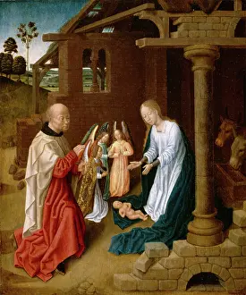 Manger Prints: Adoration of the Christ Child, late 15th century. Creator: Master of San Ildefonso