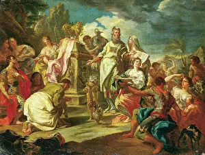 Worship Prints: The Adoration of the Golden Calf, c1701-1750. Creator: Venetian Master 18th century