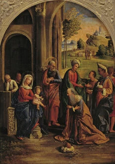 Christ Jesus Collection: The Adoration of the Kings, 1522-1525. Creators: Ortolano, Benvenuto Tisi da Garofalo