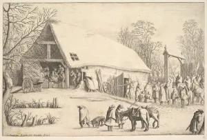 Braun Gallery: Adoration of the Kings, after Augustin Braun, 1646. Creator: Wenceslaus Hollar