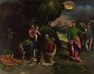 Dossi Prints: The Adoration of the Kings, c. 1535. Artist: Dossi, Dosso (ca. 1486-1542)