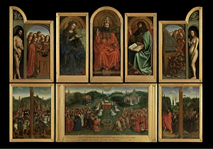 Gathered Prints: The Adoration of the Lamb, c1430s. Creator: Jan van Eyck