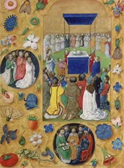 Adoring Prints: Adoration of the lamb, c1480-c1500. Creator: Unknown