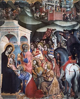 Images Dated 12th September 2005: Adoration of the Magi, 1380s. Artist: Bartolo di Fredi