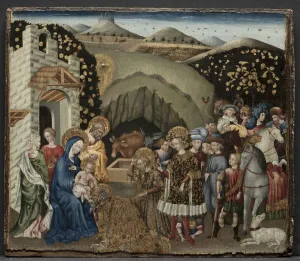 Siena Prints: The Adoration of the Magi, 1440-45. Creator: Giovanni di Paolo (Italian, c. 1403-1482)