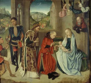 Wood Material Prints: Adoration of the Magi, between 1450 and 1500. Creator: Unknown