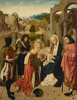 Images Dated 18th June 2013: The Adoration of the Magi, 1490. Artist: Geertgen tot Sint, Jans (ca. 1460-ca. 1490)
