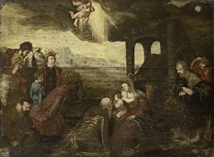 Beit Lehem Prints: Adoration of the Magi, 1500-1599. Creator: Unknown