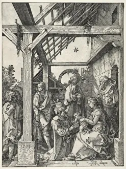 The Adoration of the Magi, 1511. Creator: Albrecht Dürer (German, 1471-1528)