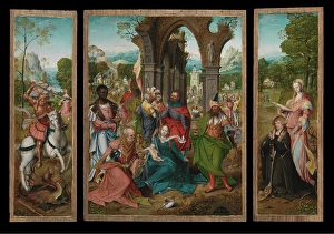 Magi Prints: The Adoration of the Magi, 1519. Creator: Master of the Antwerp Adoration
