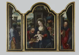 Wise Men Prints: Adoration of the Magi, 1540-1549. Creator: Pieter Coecke van Aelst