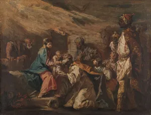 Diziani Gaspare Prints: Adoration of the Magi, 1705-1760. Creator: Gaspare Diziani