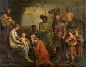 Magi Prints: The Adoration of the Magi, 1788. Creator: Andries Lens