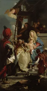 Visitors Prints: Adoration of the Magi, 1842-1866. Creator: Wladimir Swertschkoff