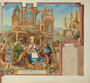 Nativity Prints: Adoration of the Magi, after 1850. Creator: Jakob Becker
