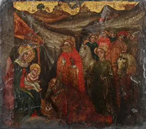 Magi Prints: Adoration of the Magi, 1st half of 15th century. Creator: Giovanni di Francia