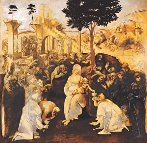 Three Magi Prints: The Adoration of the Magi (After restoration)