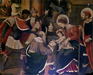 Adoration of the Magi, detail from the Altarpiece with scenes of the life of Christ Adoration of the Magi, detail from the Altarpiece with scenes of the life of Christ