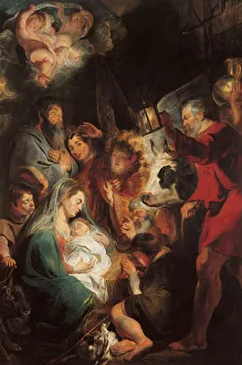 Three Magi Prints: The Adoration of the Magi. Artist: Jordaens, Jacob (1593-1678)