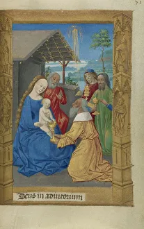 Magi Prints: The Adoration of the Magi; Book of Hours, 1478. Creator: Master of Guillaume Lambert