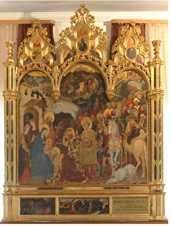 Magi Prints: The Adoration of the Magi, c. 1420. Artist: Gentile da Fabriano (ca 1370-1427)