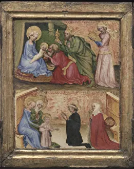 Salzburg Prints: The Adoration of the Magi, c. 1424. Creator: Unknown